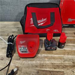 HOUSTON LOCATION - AS-IS Milwaukee FUEL 12-Volt Lithium-Ion Brushless Cordless Hammer Drill and Impact Driver Combo Kit