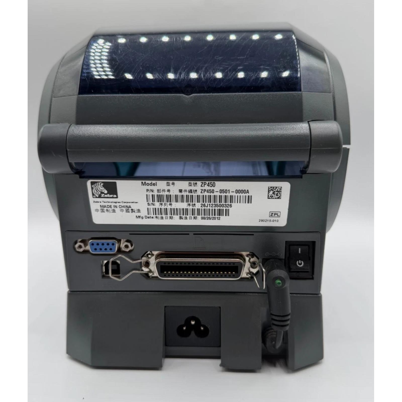 LOT OF 10 - Zebra ZP450 Direct Thermal Label Printers –– USED Tested & Working